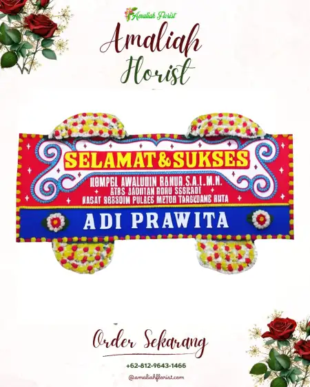 Papan Bunga Ucapan Selamat Air Upas